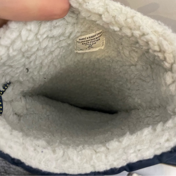 BASS | POTTER Women’s Navy Steel Shank Quilted Upper Rubber Bottom Boot Size 8 - Picture 11 of 14